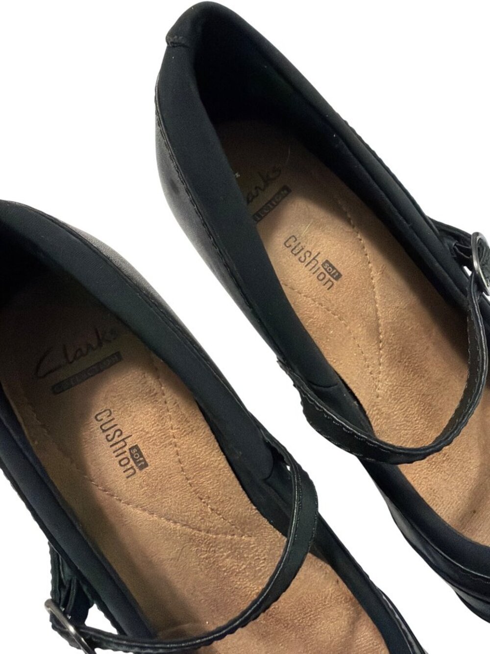 Clarks Black Mary Jane Pumps - Picture 7 of 9